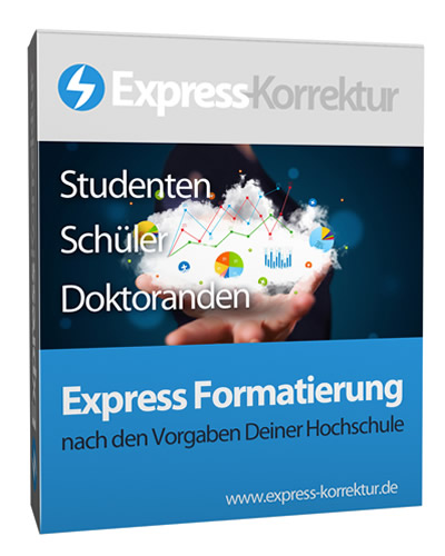 Express-Formatierung Layout formatieren layouten Grafiker Layouter - Studenten, Doktoranden - Bachelorarbeit, Masterarbeit, Diplomarbeit, Dissertation, Doktorarbeit, Hausarbeit, Seminararbeit, Examensarbeit